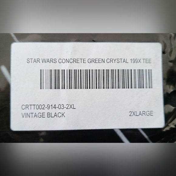 Civil Regime Star Wars Concrete "Green Crystal" 199X Oversized Tee - Picture 4 of 11